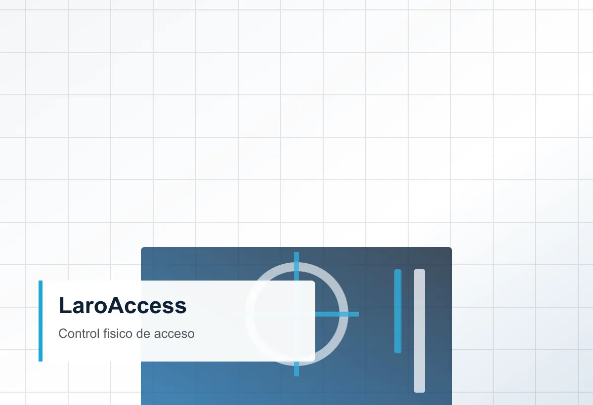 Placeholder de torniquete y control físico de acceso LaroAccess.